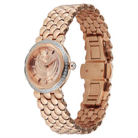 Titan Raga Rose Gold Dial Stainless Steel Strap Analog Watch for Women