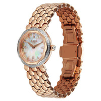 Titan Raga Mother of Pearl Dial Rose Gold Stainless Steel Strap Analog Watch for Women