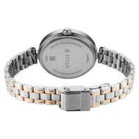 Titan Rose Gold Dial Two Toned Stainless Steel Strap Analog Watch for Women