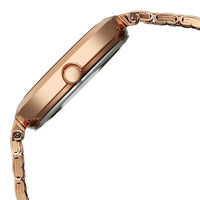 Titan Maroon Dial Rose Gold Stainless Steel Strap Analog Watch for Women