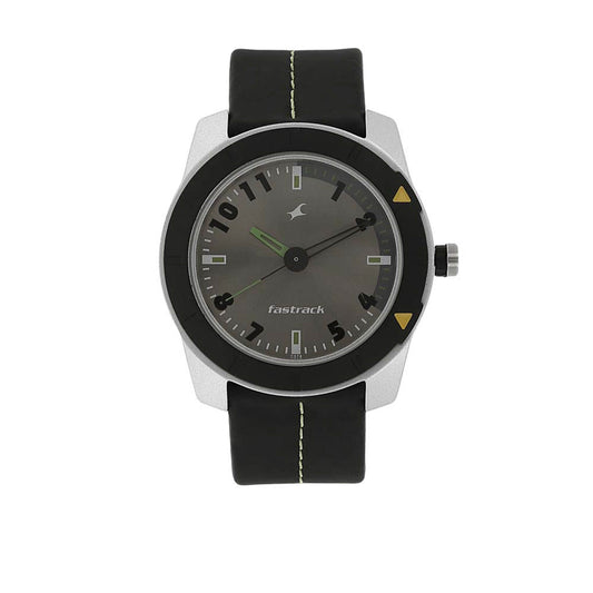 Fastrack Quartz Analog Grey Dial Plastic Strap Watch for Men