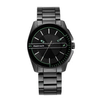 Fastrack Fashion Black Dial Metal Strap Analog Watch for Men