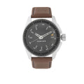 Fastrack Quartz Analog Black Dial Leather Strap Watch for Guys