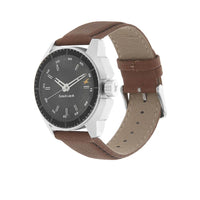 Fastrack Quartz Analog Black Dial Leather Strap Watch for Guys
