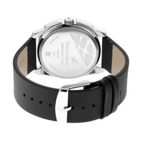 Fastrack Wear Your Look Quartz Analog Silver Dial Leather Strap Watch for Guys