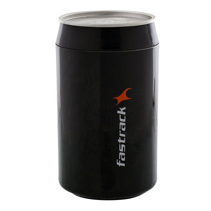 Fastrack Quartz Analog Black Dial Stainless Steel Strap Watch for Guys