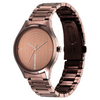 Fastrack Brown Dial Stainless Steel Strap Analog Watch for Men