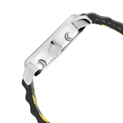 Fastrack Fastfit Quartz Multifunction Black Dial Leather Strap Watch for Guys