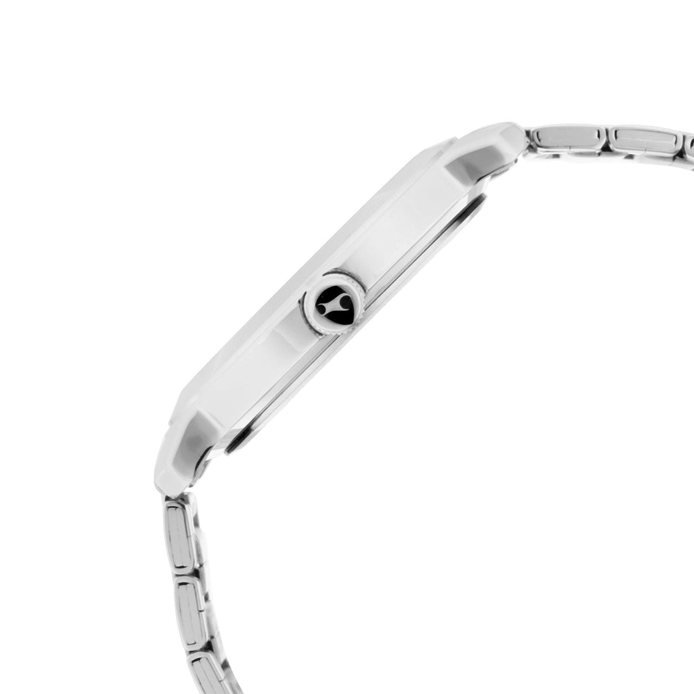 Fastrack Bare Basics Quartz Analog with Date White Dial Stainless Steel Strap Watch for Guys