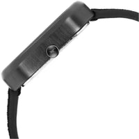 Fastrack Black Rectangle Dial Leather Strap Analog Watch for Men
