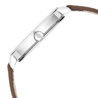 Fastrack Stunners Quartz Analog Grey Dial Brown Leather Strap Watch For Guys
