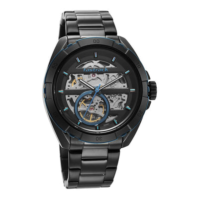 Fastrack Black Dial Stainless Steel Strap Automatic Watch for Men