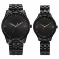Fastrack Black Dial Metal Strap Analog Watch for Couple