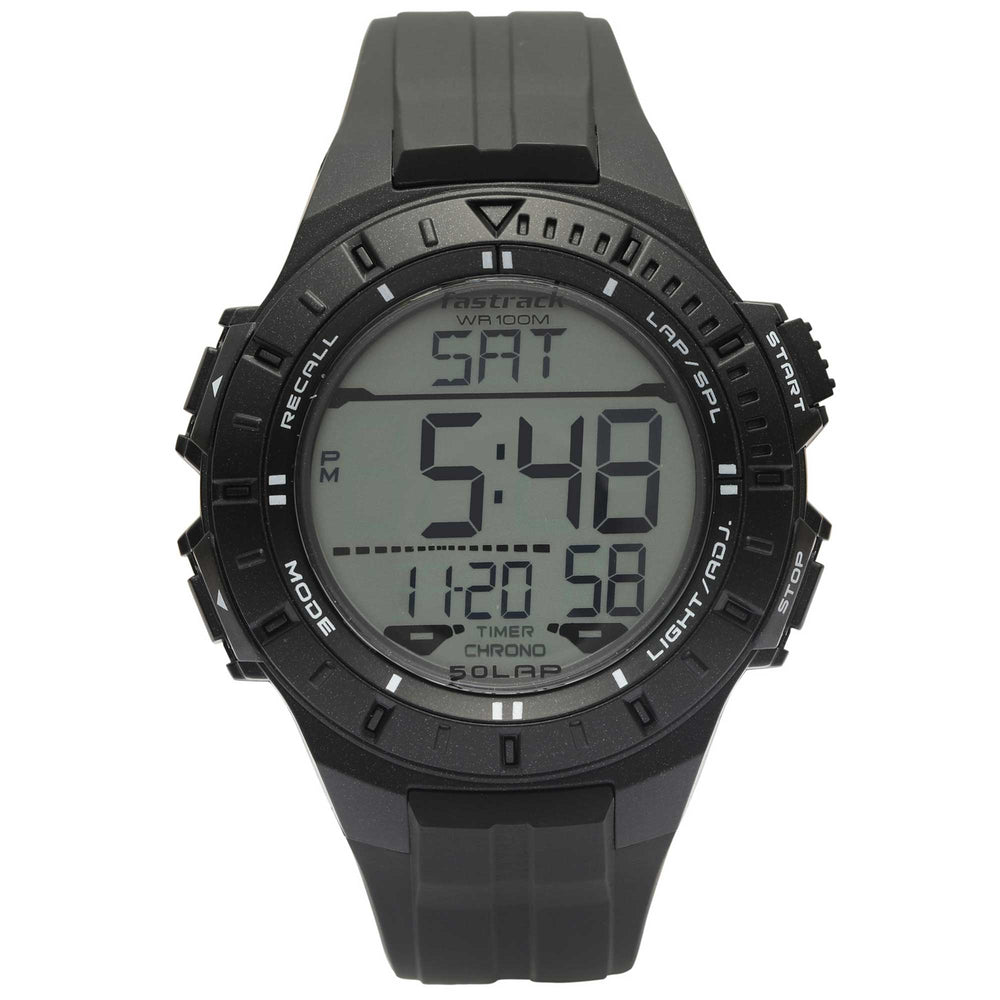 Fastrack Streetwear Digital Dial PU Strap Watch for Guys