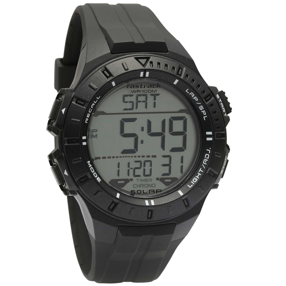 Fastrack Streetwear Digital Dial PU Strap Watch for Guys