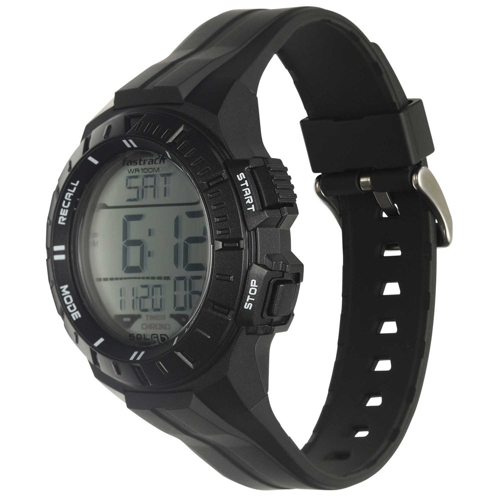 Fastrack Streetwear Digital Dial PU Strap Watch for Guys