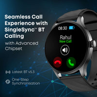 Fastrack Revoltt XR1 3.50 cm, BT Calling, Fast Charge, 100+ Sports Mode, IP68, Calculator, Fashion Smartwatch