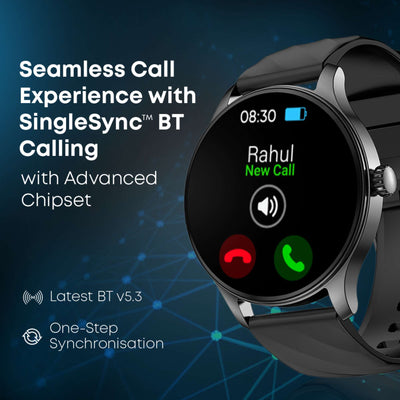 Fastrack Revoltt XR1 3.50 cm, BT Calling, Fast Charge, 100+ Sports Mode, IP68, Calculator, Fashion Smartwatch