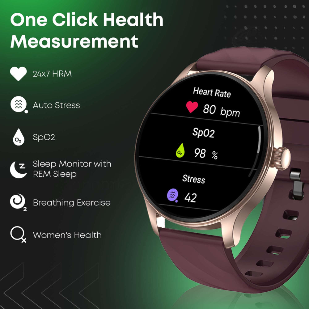 Fastrack Revoltt XR1 3.50 cm, BT Calling, Fast Charge, 100+ Sports Mode, IP68, Calculator, Fashion Smartwatch