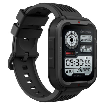 Fastrack Active Rugged Smartwatch with 1.83" UltraVU HD Display|SingleSync BT Calling|Functional Crown|100+ Sports Modes|AI Coach|Auto Multisport Recognition|AI Voice Assistant|24x7 Health Suite|IP68