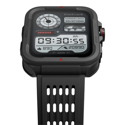 Fastrack Active Rugged Smartwatch with 1.83" UltraVU HD Display|SingleSync BT Calling|Functional Crown|100+ Sports Modes|AI Coach|Auto Multisport Recognition|AI Voice Assistant|24x7 Health Suite|IP68