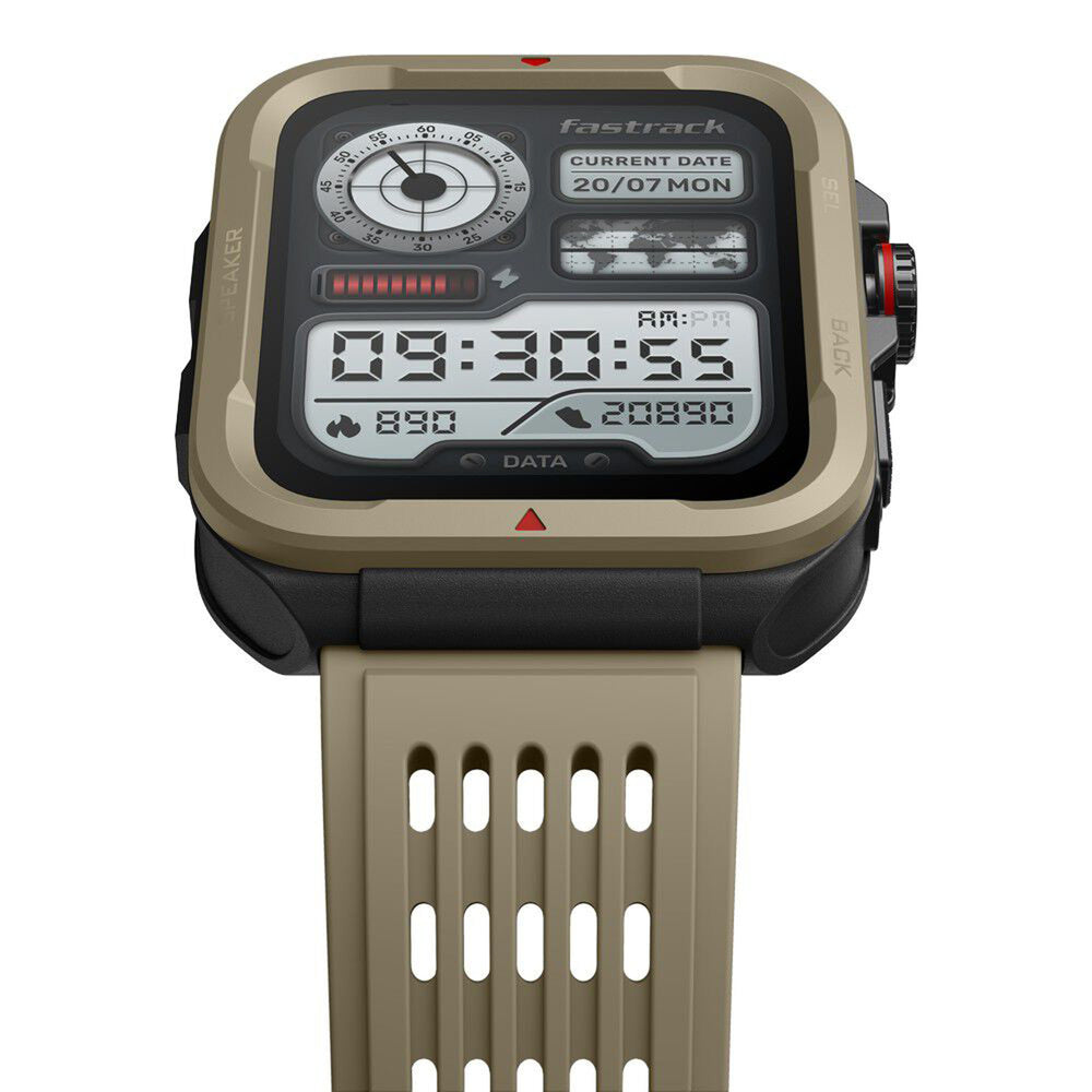 Fastrack Active Rugged Smartwatch with 1.83" UltraVU HD Display|SingleSync BT Calling|Functional Crown|100+ Sports Modes|AI Coach|Auto Multisport Recognition|AI Voice Assistant|24x7 Health Suite|IP68