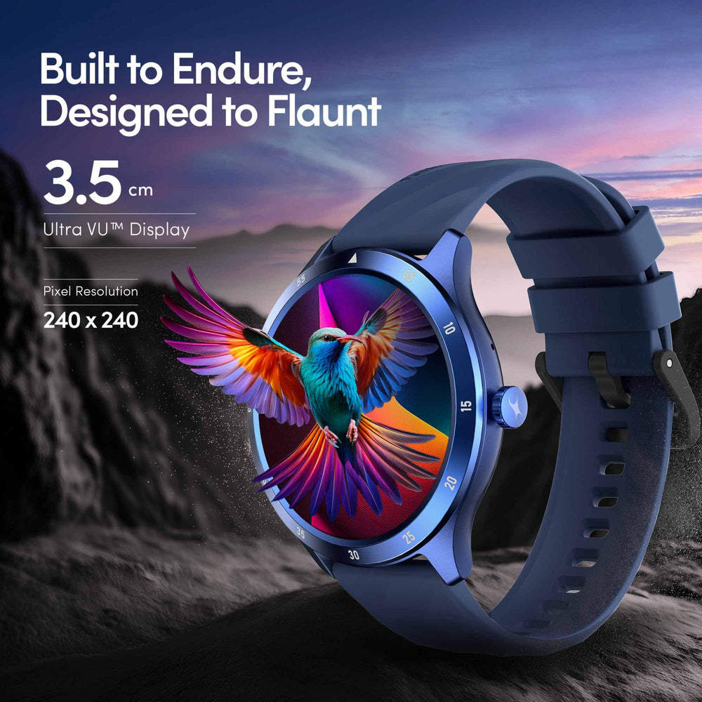 Fastrack Jupiter Flex Smart Watch, 1.38" UltraVu Display, Bluetooth Calling, Health Suite with SpO2, Heart Rate, Sleep Tracking, 100+ Watch Faces