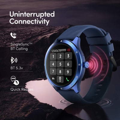 Fastrack Jupiter Flex Smart Watch, 1.38" UltraVu Display, Bluetooth Calling, Health Suite with SpO2, Heart Rate, Sleep Tracking, 100+ Watch Faces