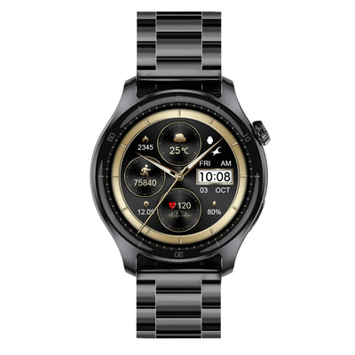 Fastrack Elite Smartwatch with a 1.43″ HD round display, always-on display (AOD), Bluetooth calling, weather updates, Daily Activity Tracking for Unisex