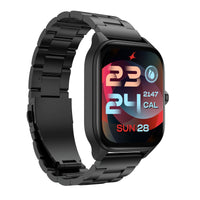 Fastrack Black 1.97-inch Amoled screen, Bluetooth Calling, Live App synchronization Stainless Steel Smart Watch for Unisex
