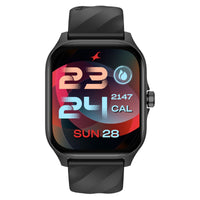 Fastrack Black 1.97-inch Amoled screen, Bluetooth Calling, Live App synchronization Stainless Steel Smart Watch for Unisex