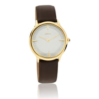 Titan Nebula Deccan Treasures 18k Gold Analog Leather Strap Watch for Men