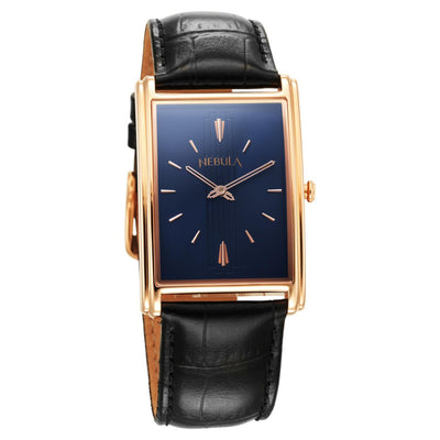 Titan Nebula Art Deco 18k Pink Gold Analog Watch for Men