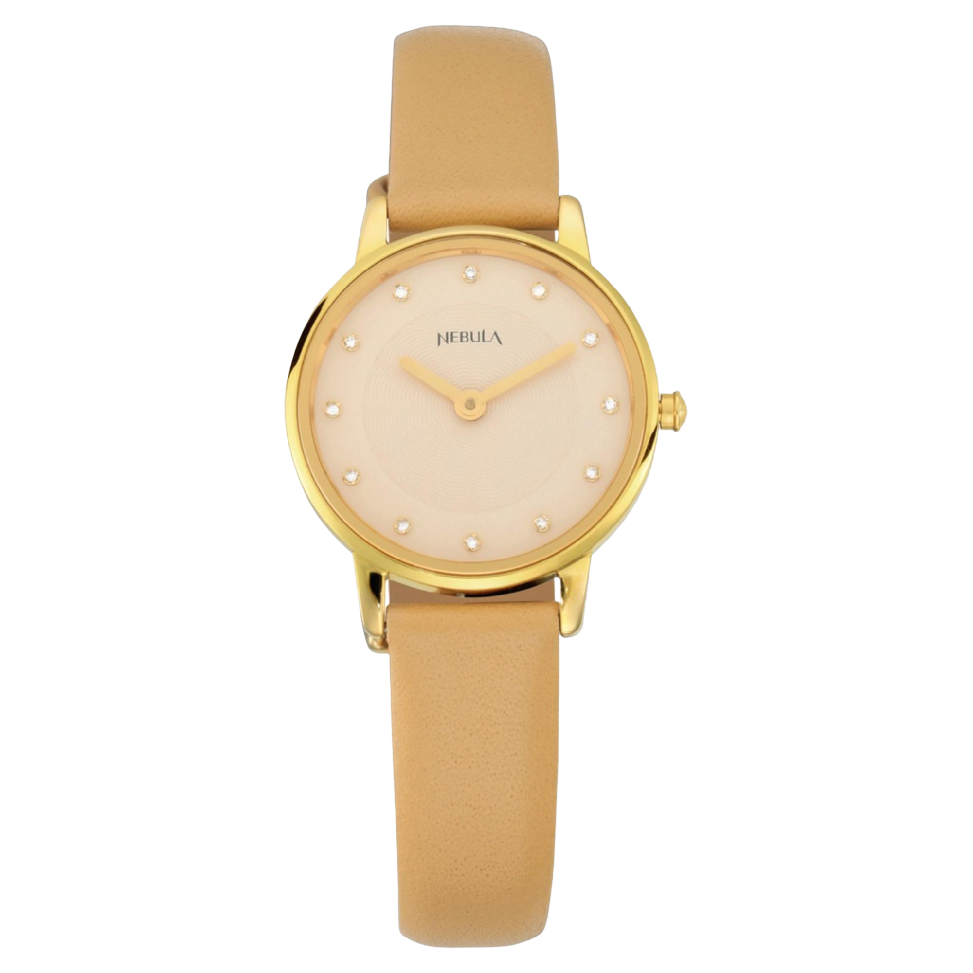 Titan Nebula Lustre Quartz Analog 18 Karat Solid Gold Watch for Women-5572DL01