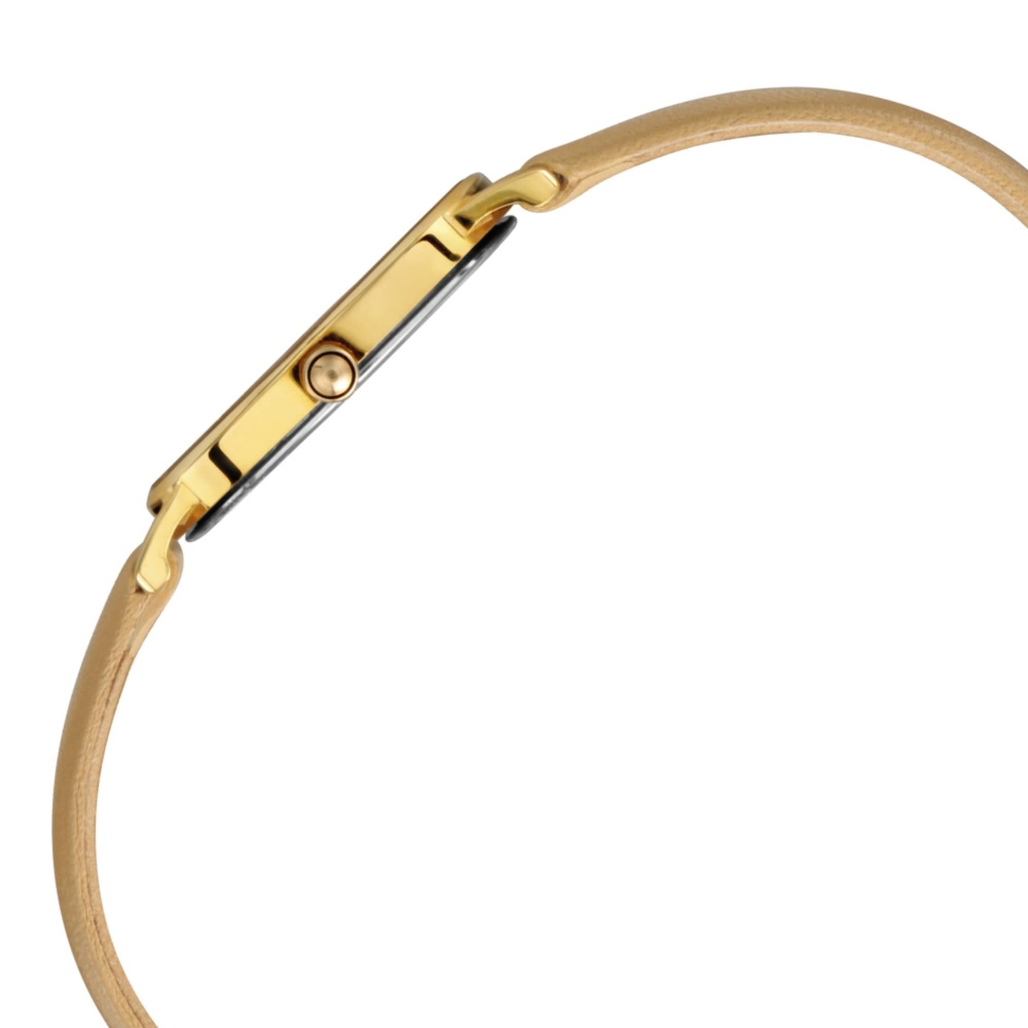 Titan Nebula Lustre Quartz Analog 18 Karat Solid Gold Watch for Women-5572DL01