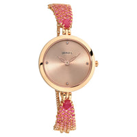 Titan Nebula Ashvi 18k Solid Pink Gold Analog with Diamond and Rubies Bracelet Watch for Women