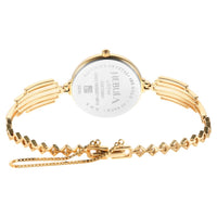 Titan Nebula 18k Gold Analog with Diamond Studded Indices Watch for Women