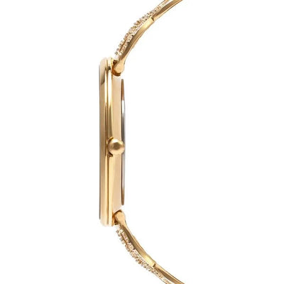 Titan Nebula 18K Gold Dial Diamond Studded Strap Analog Watch for Women