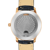 Titan Nebula 18K Gold Dial Blue Leather Strap Analog Watch For Women