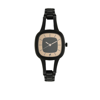 Fastrack Quartz Analog Grey Dial Metal Strap Watch for Girls