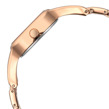 Fastrack Pulse Quartz Analog Mother Of Pearl Dial Metal Strap Watch for Girls