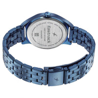 Fastrack Blue Dial Stainless Steel Strap Analog Watch for Women