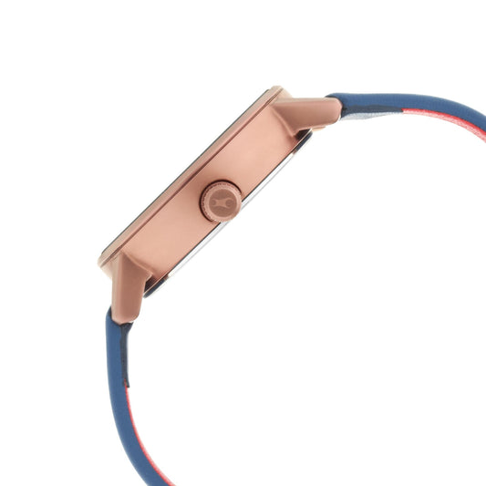 Fastrack Blue Dial Leather Strap Watch for Girls