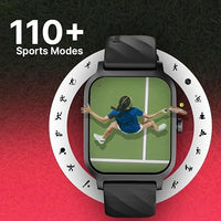 Fastrack FS1 Smart Watch, 1.83" HD Display, SingleSync BT Calling, 110+ Sports Modes, Upto 7 Days Battery, NitroFast Charge, 200+ Watchfaces, Stress Monitor, IP68, Smartwatch for Unisex