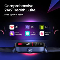Fastrack Limitless Glide X 1.83" Smart Watch with Ultra UV HD Display, SpO2, Heart Rate & Sleep Tracking, Bluetooth Calling, 100+ Sports Modes, 5-Day Battery, Smartwatch for Unisex