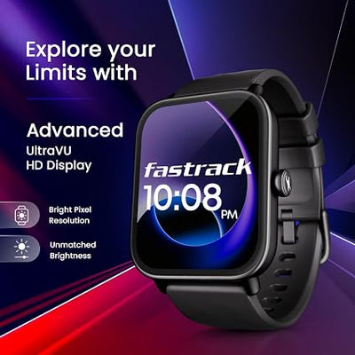Fastrack Limitless Glide X 1.83" Smart Watch with Ultra UV HD Display, SpO2, Heart Rate & Sleep Tracking, Bluetooth Calling, 100+ Sports Modes, 5-Day Battery, Smartwatch for Unisex