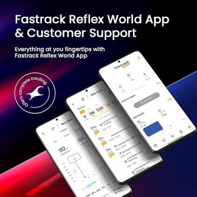 Fastrack Limitless Glide X 1.83" Smart Watch with Ultra UV HD Display, SpO2, Heart Rate & Sleep Tracking, Bluetooth Calling, 100+ Sports Modes, 5-Day Battery, Smartwatch for Unisex