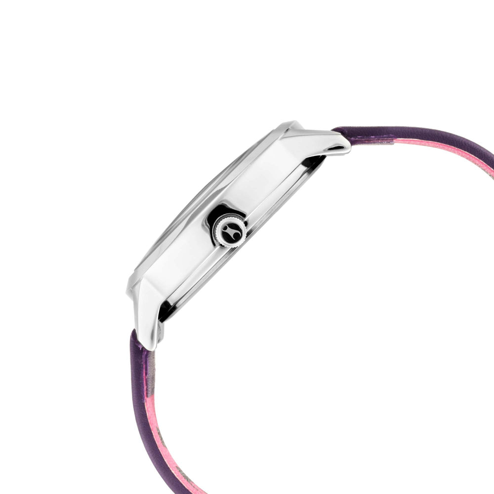 Fastrack Fit Outs Quartz Analog with Date Multicoloured Dial Leather Strap Watch for Girls