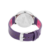 Fastrack Fit Outs Quartz Analog with Date Multicoloured Dial Leather Strap Watch for Girls
