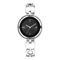 Fastrack Glitch Quartz Analog Silver Dial Metal Strap Watch for Girls